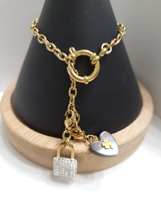 Bracelet 2 breloques Dany