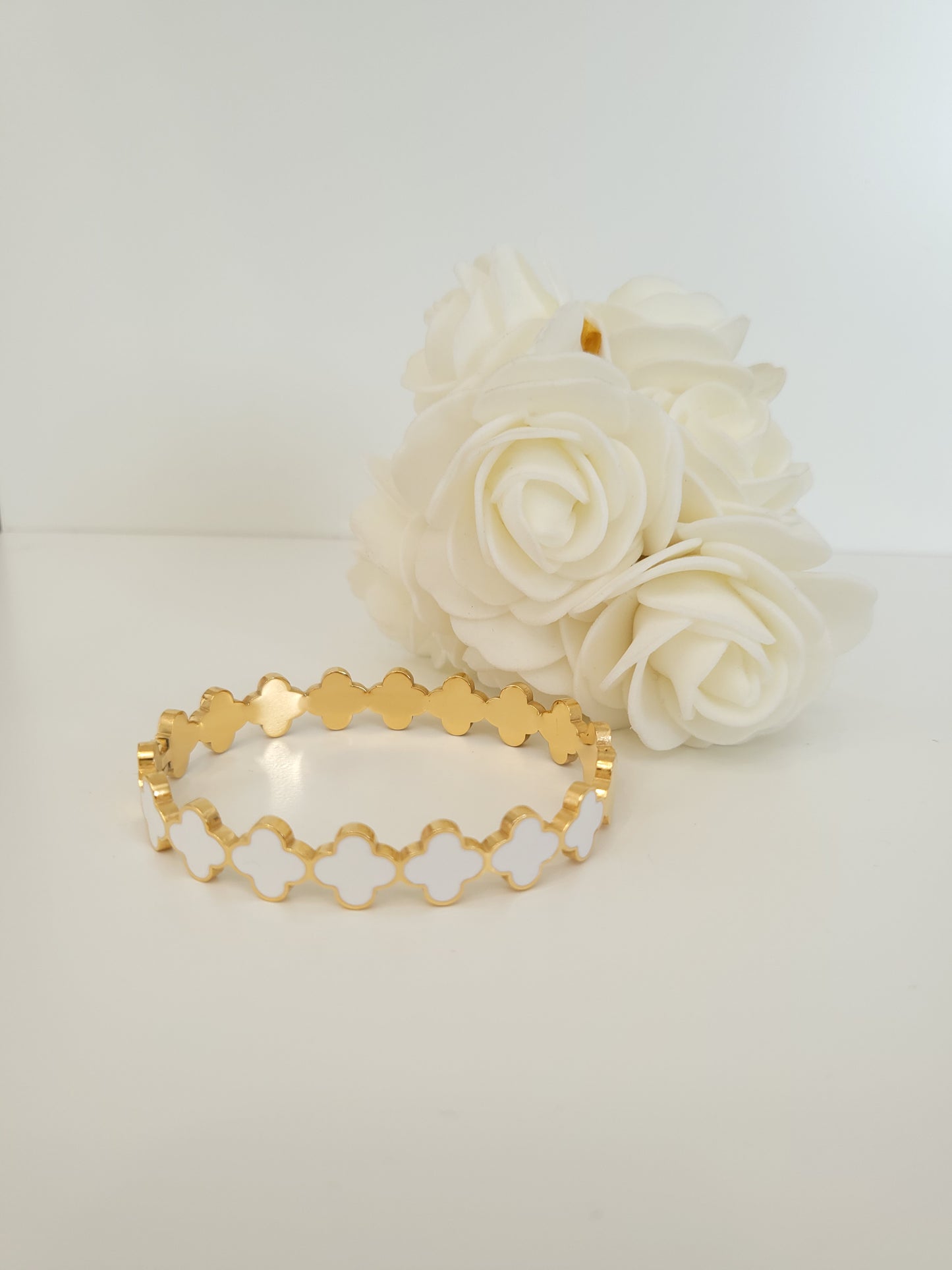 Bracelet Jonc Jeanne blanc