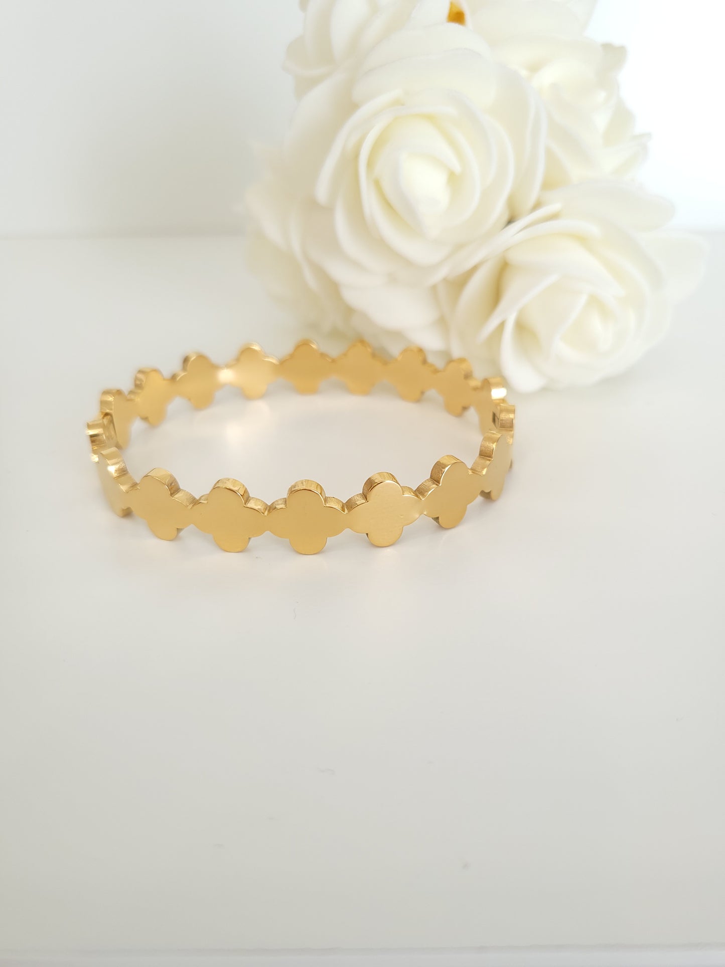 Bracelet Jonc Jeanne blanc