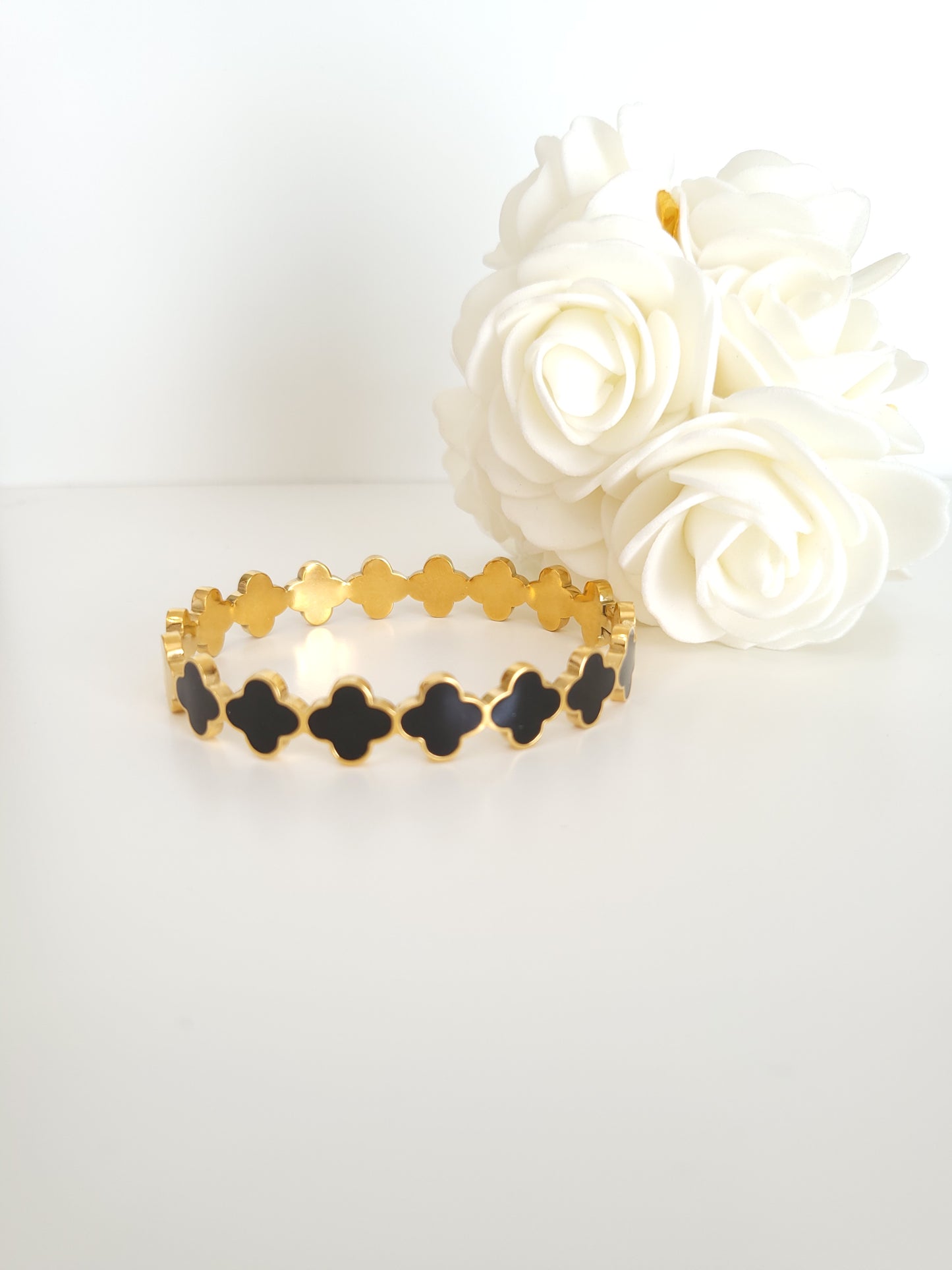 Bracelet Jonc Jeanne Noir