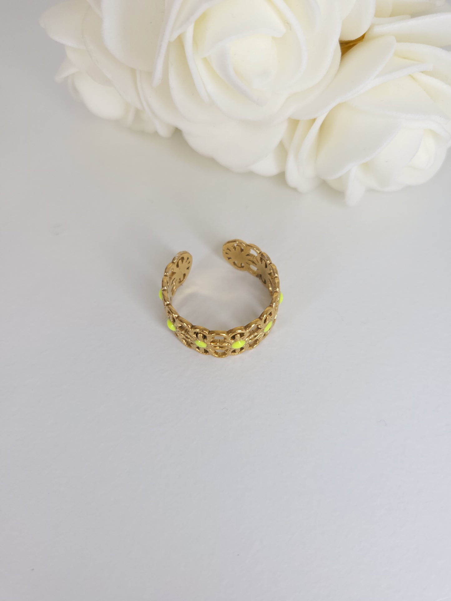 Bague Océanie jaune