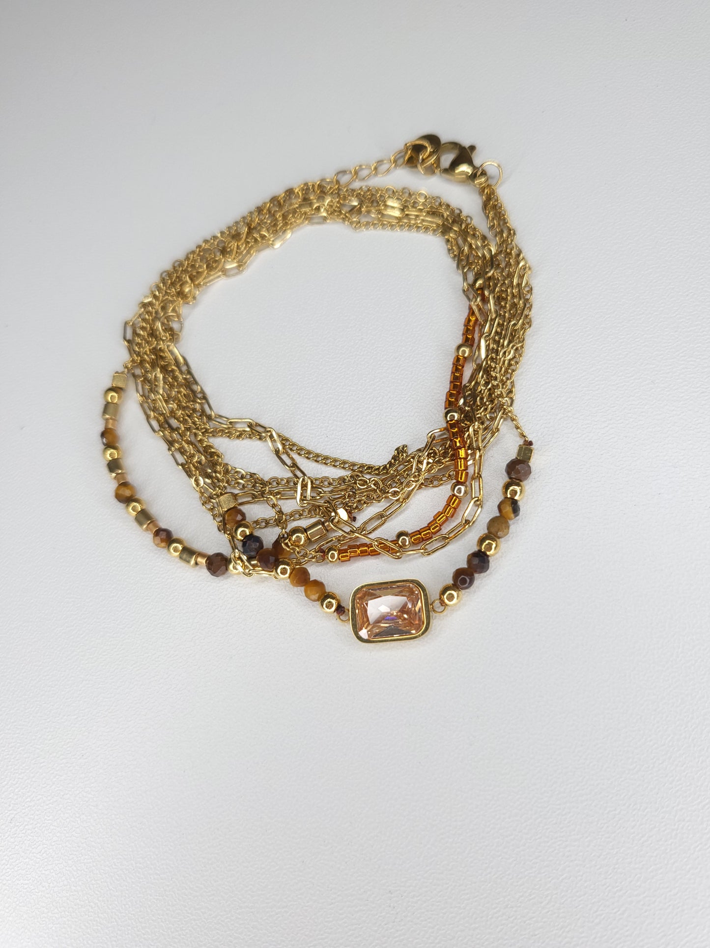 Bracelets/colliers Annabelle œil de Tigre