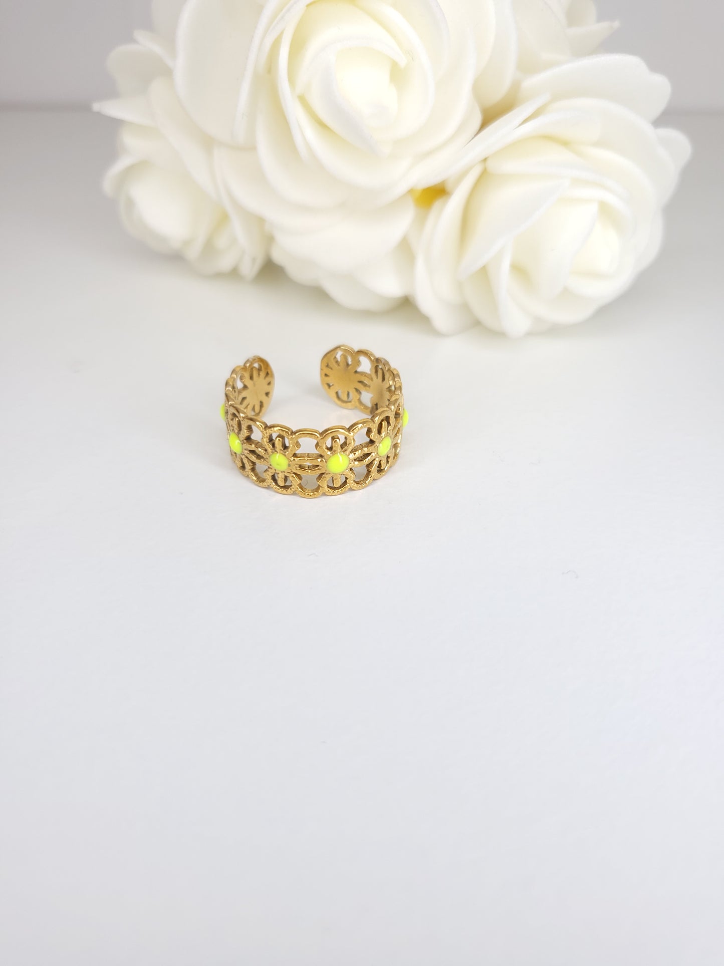 Bague Océanie jaune