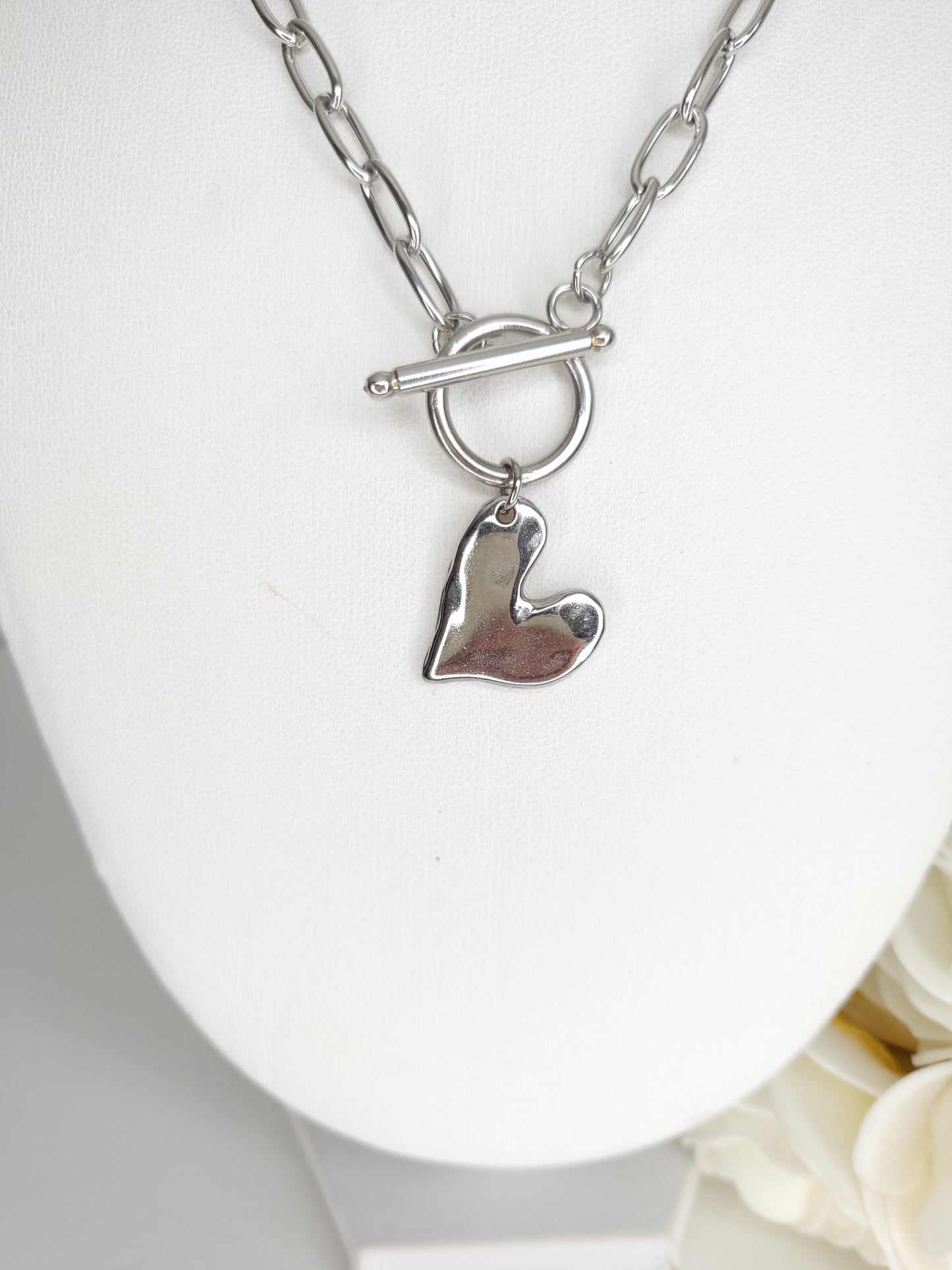 Collier Heart Argenté