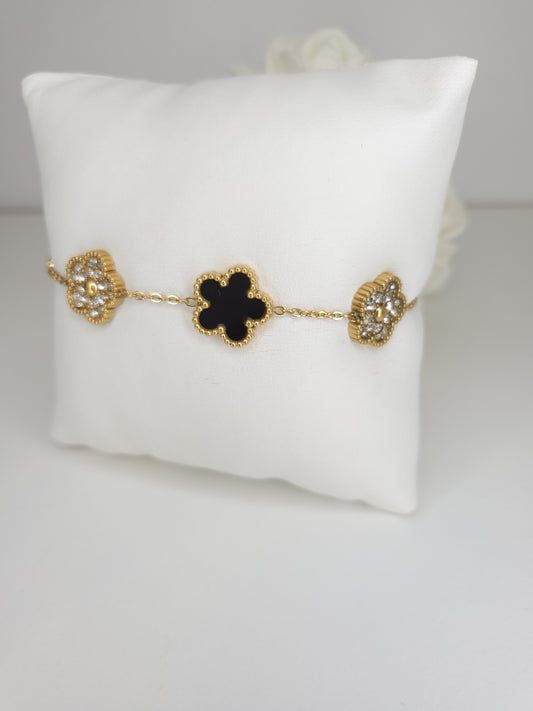 Bracelet Calissa Strass Noir