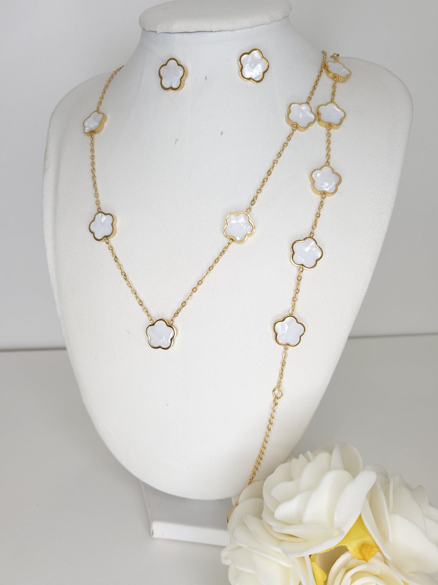 Collier Calissa Blanc