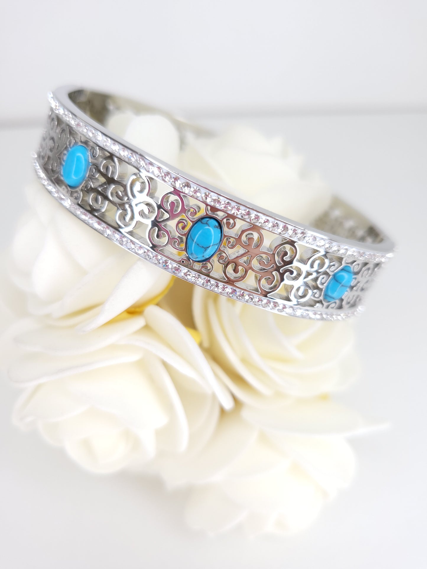 Bracelet Jonc Fadila Argenté