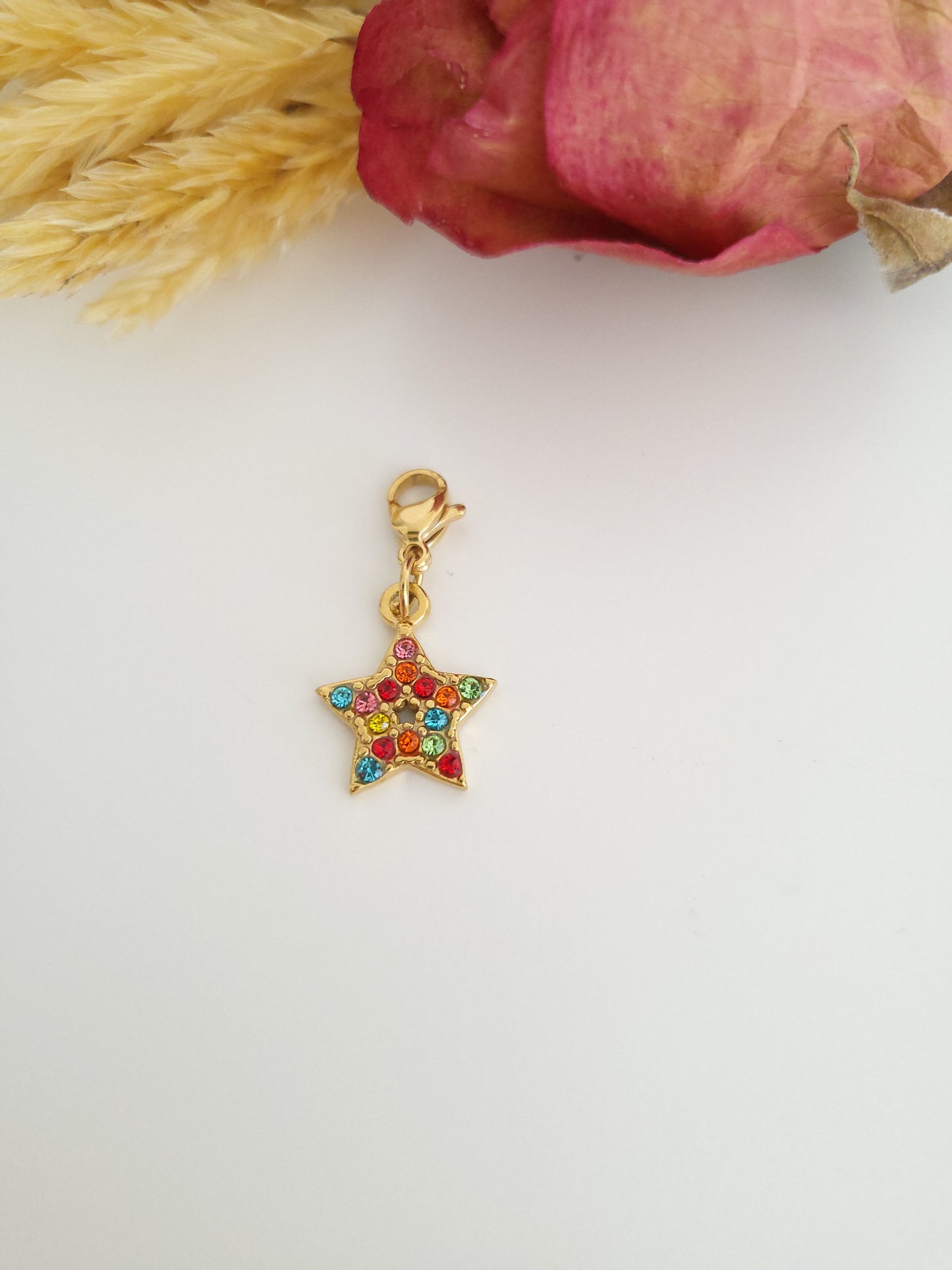 Charm étoile en strass