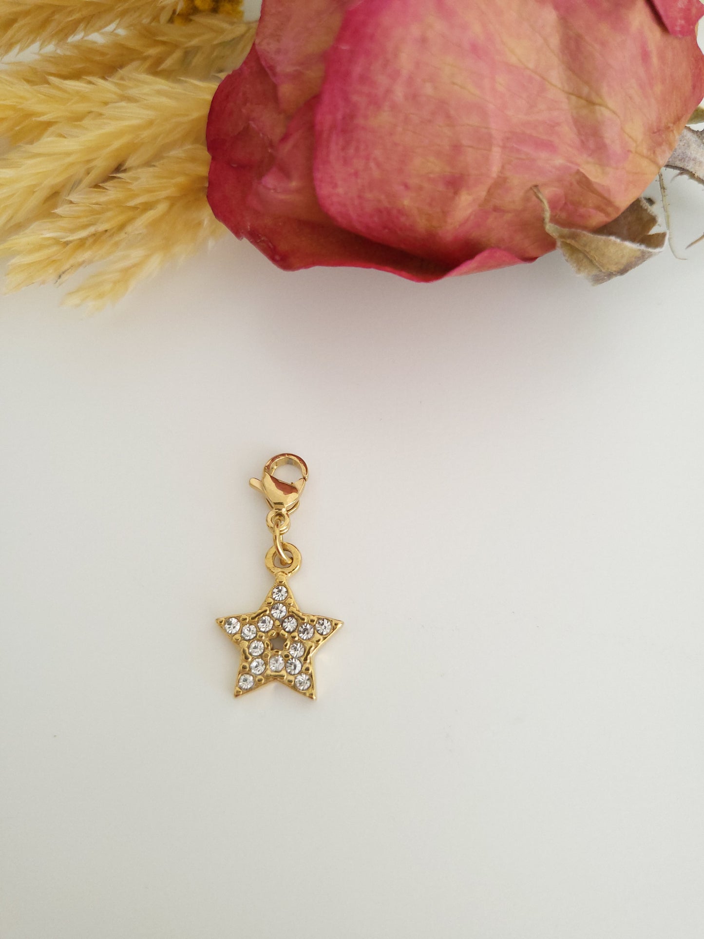 Charm étoile en strass