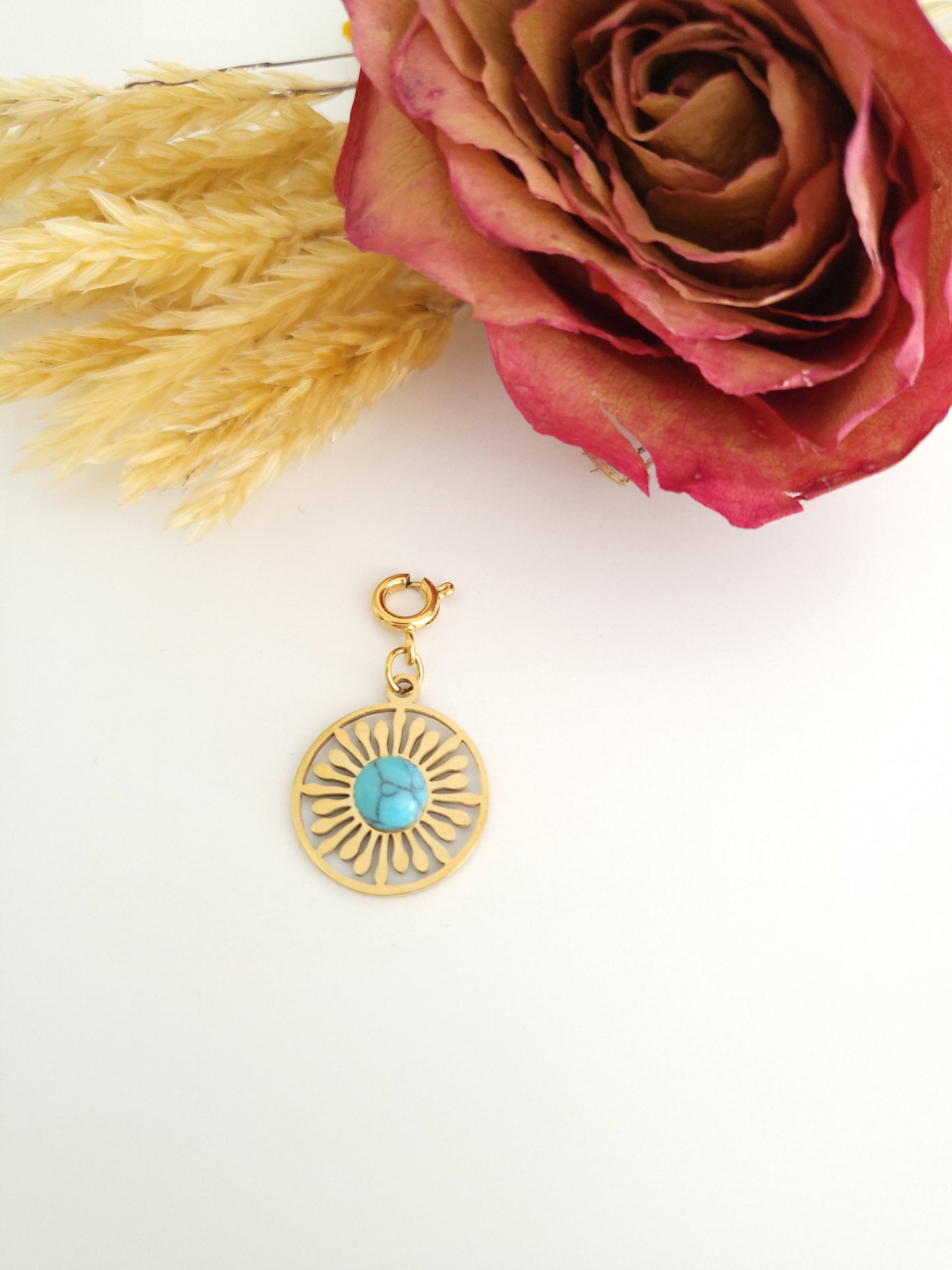 Charm soleil turquoise