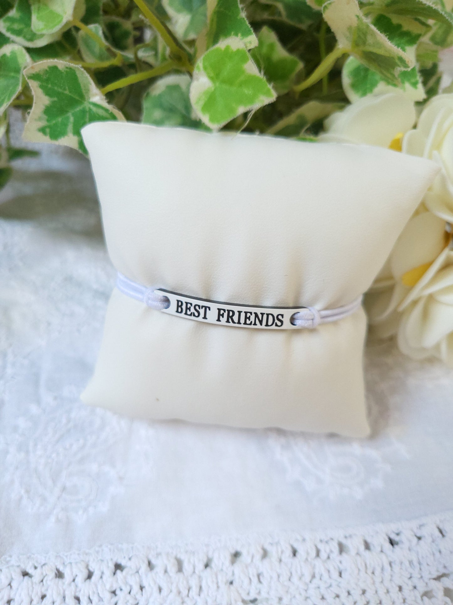 Bracelet Meilleurs Amis Blanc