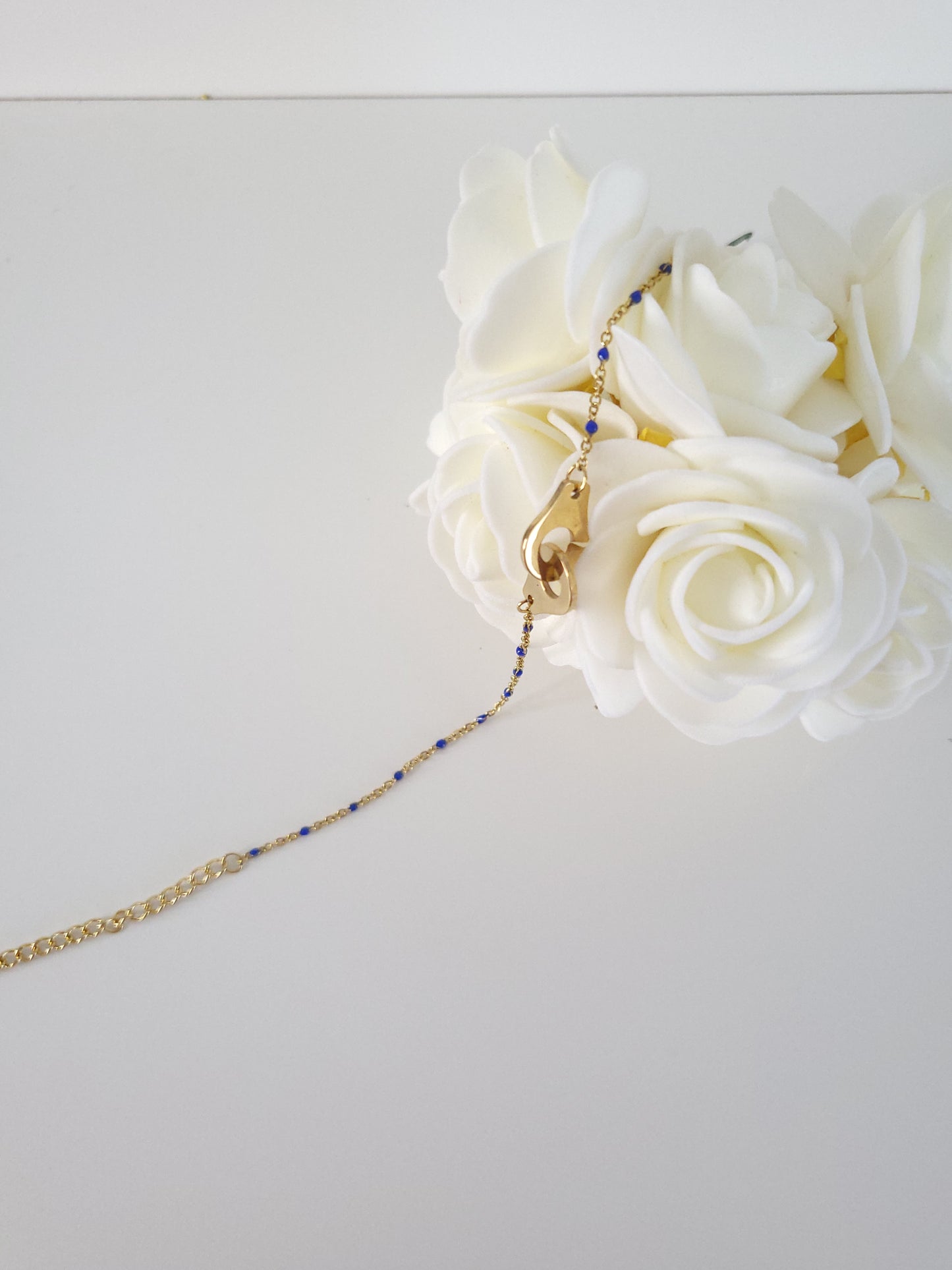 Bracelet de cheville Stella bleu nuit