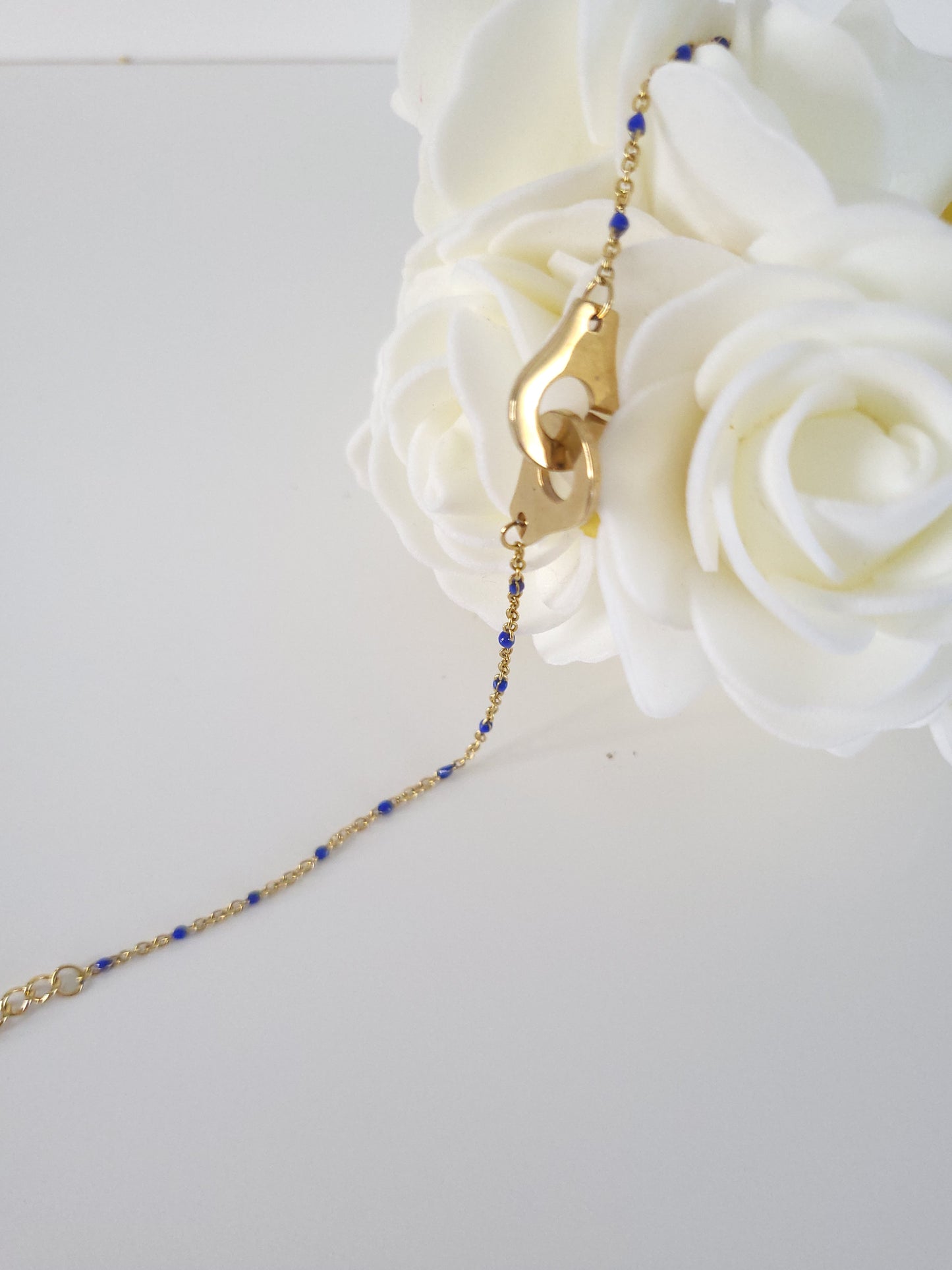 Bracelet de cheville Stella bleu nuit