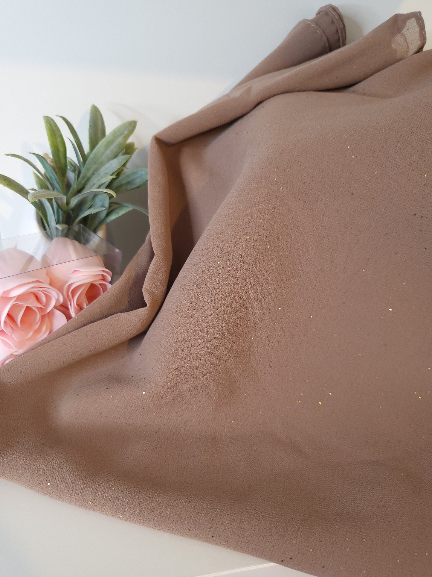 Echarpe Sarah Marron chocolat au lait