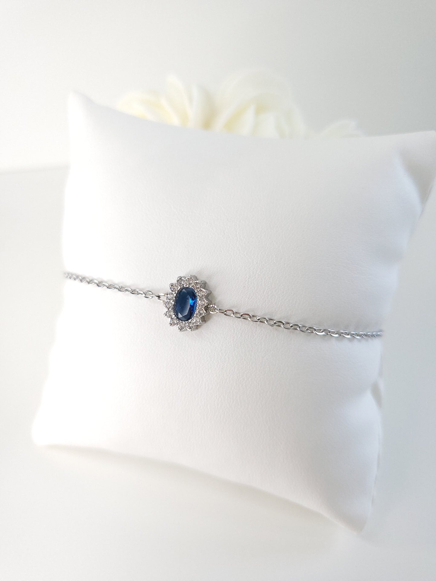 Bracelet Alice Argenté Bleu