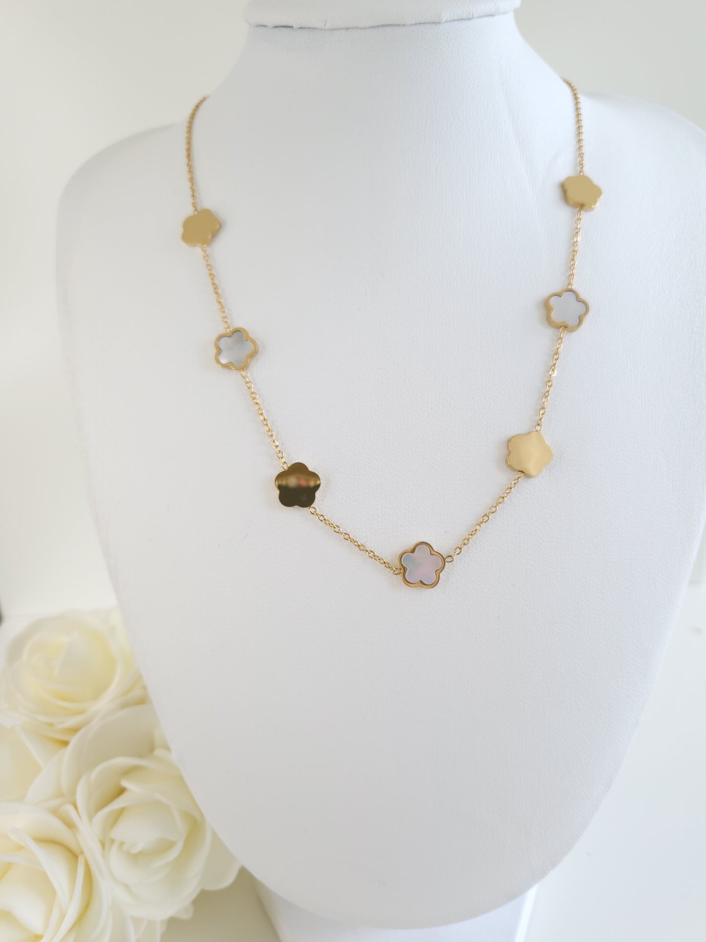 Collier Calissa Blanc