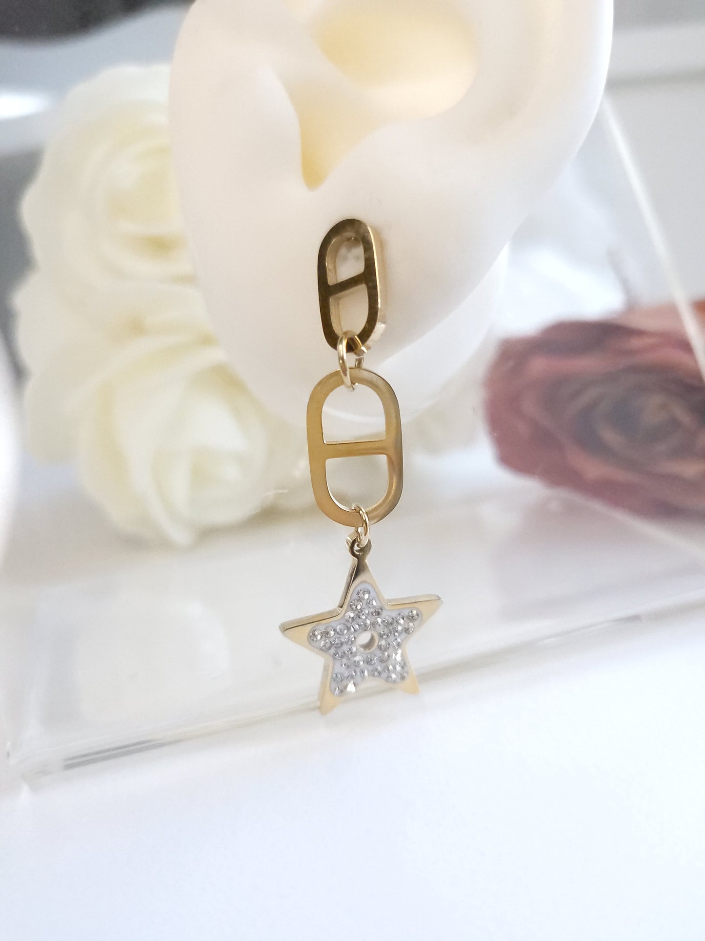 Boucles d'oreilles Camelia