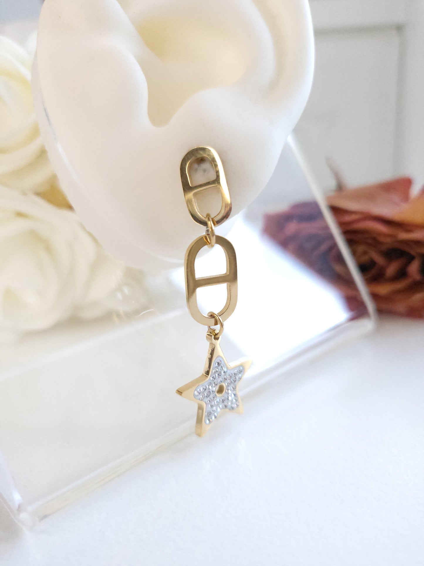 Boucles d'oreilles Camelia