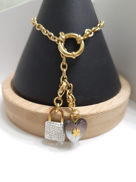 Bracelet 2 breloques Dany