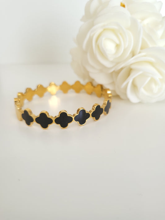 Bracelet Jonc Jeanne Noir