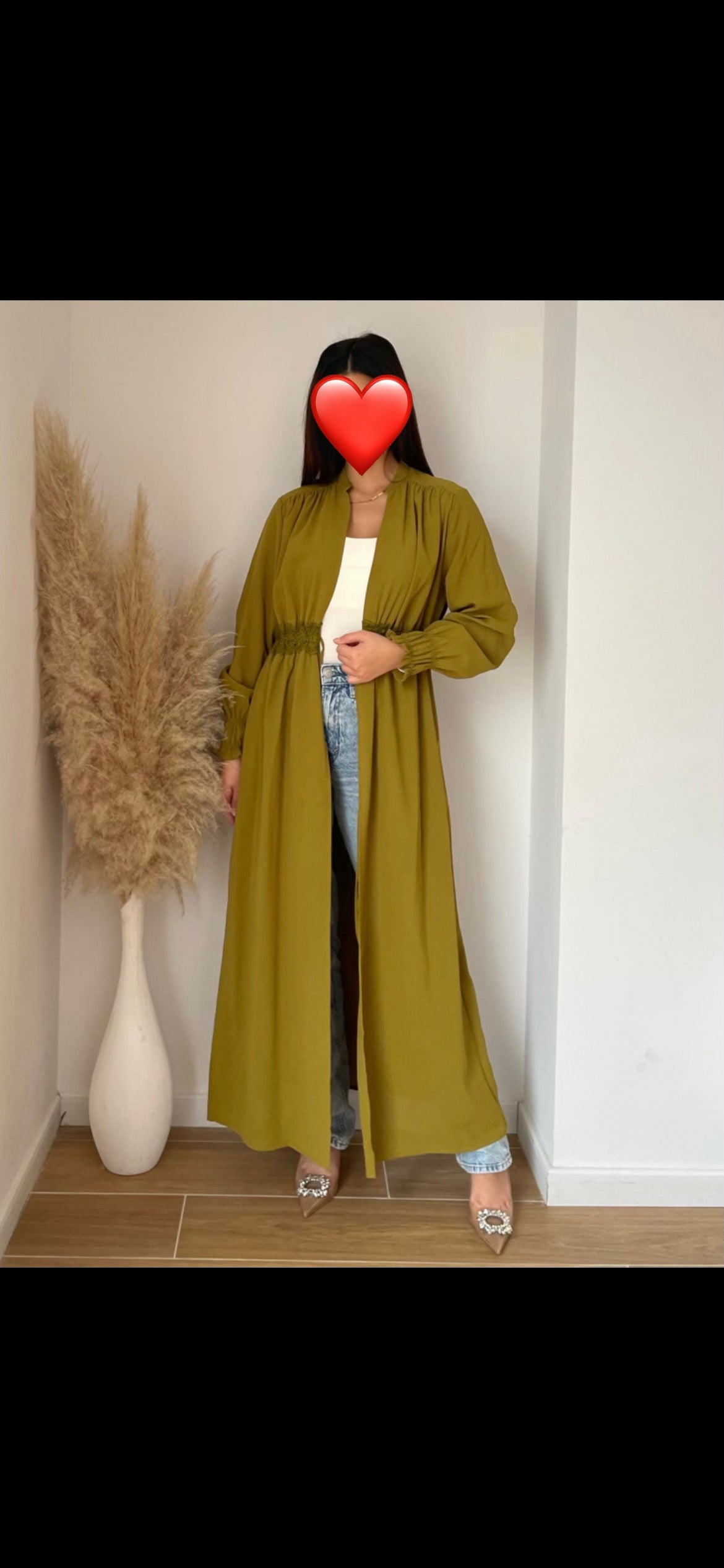 Kimono Marwa Vert olive