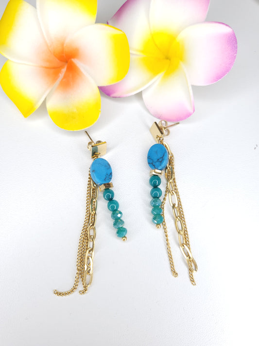Boucles d'oreilles Shanon Turquoise