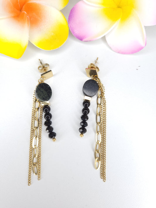 Boucles d'oreilles Shanon œil celeste