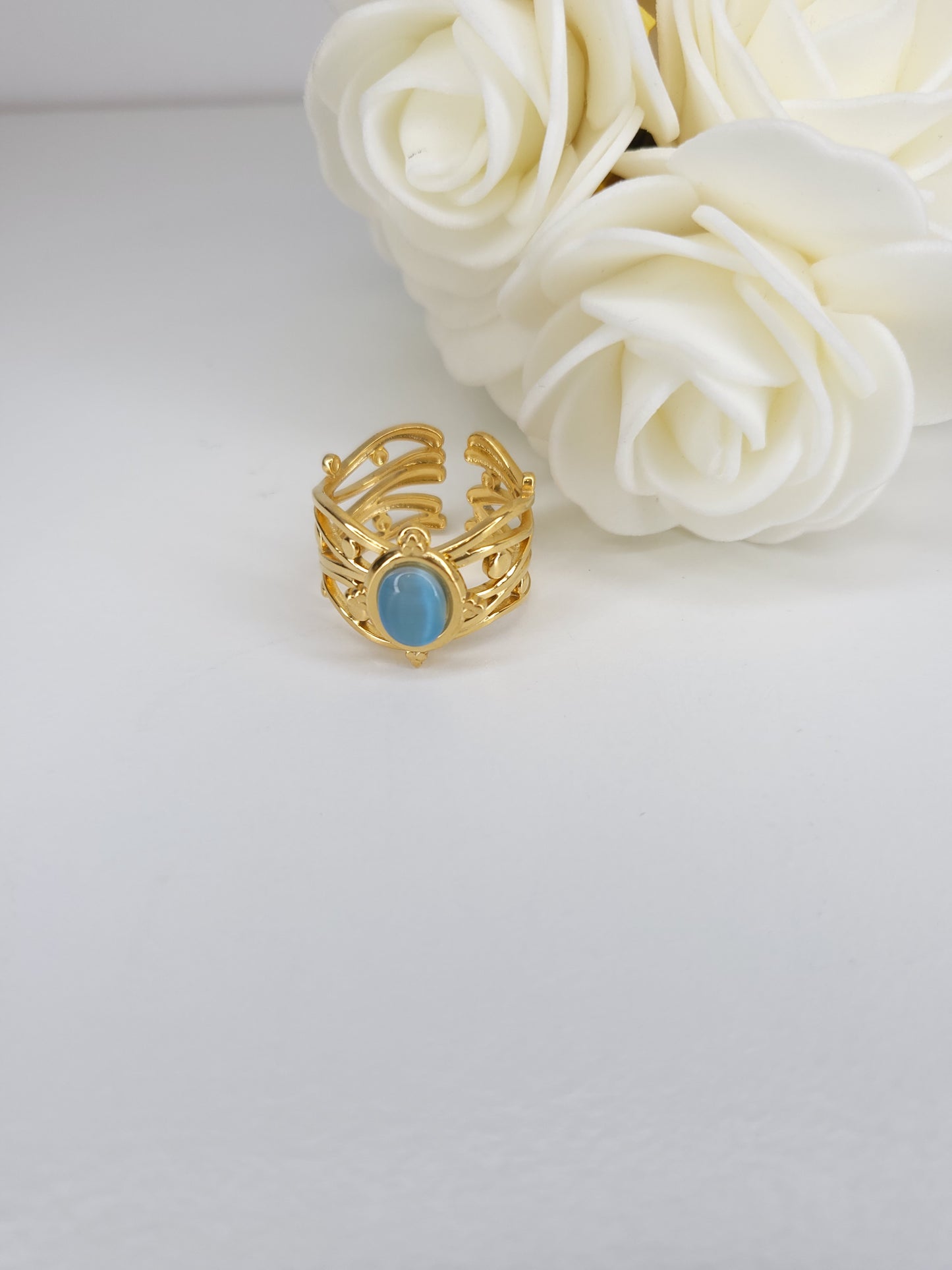 Bague Bea bleu ciel