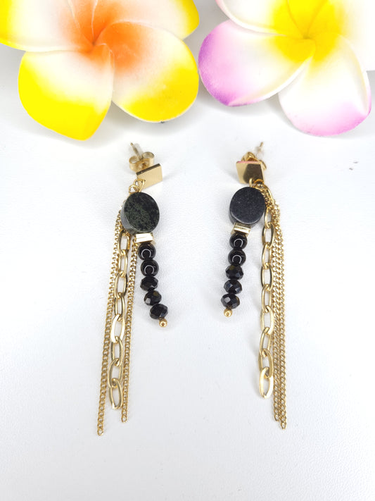 Boucles d'oreilles Shanon œil celeste