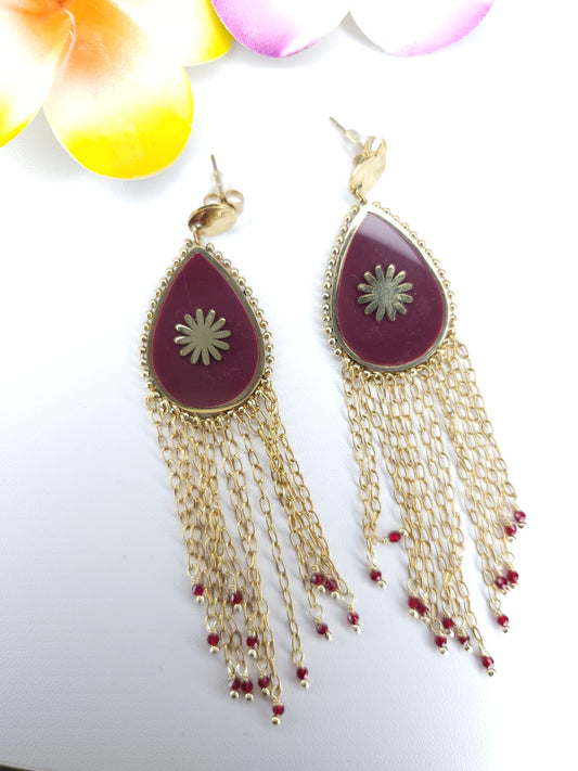 Boucles d'oreilles Marina Bordeaux
