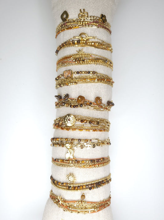 Bracelets/colliers Annabelle œil de Tigre