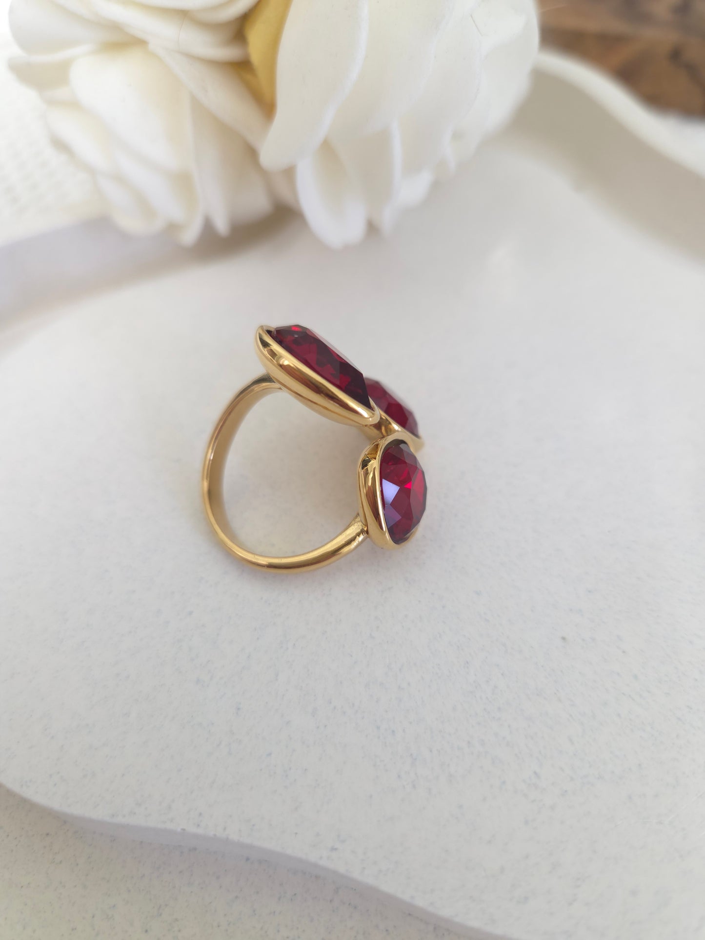 Bague Noemi rouge