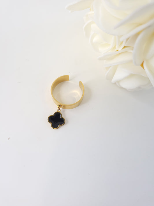 Bague Flora Noir