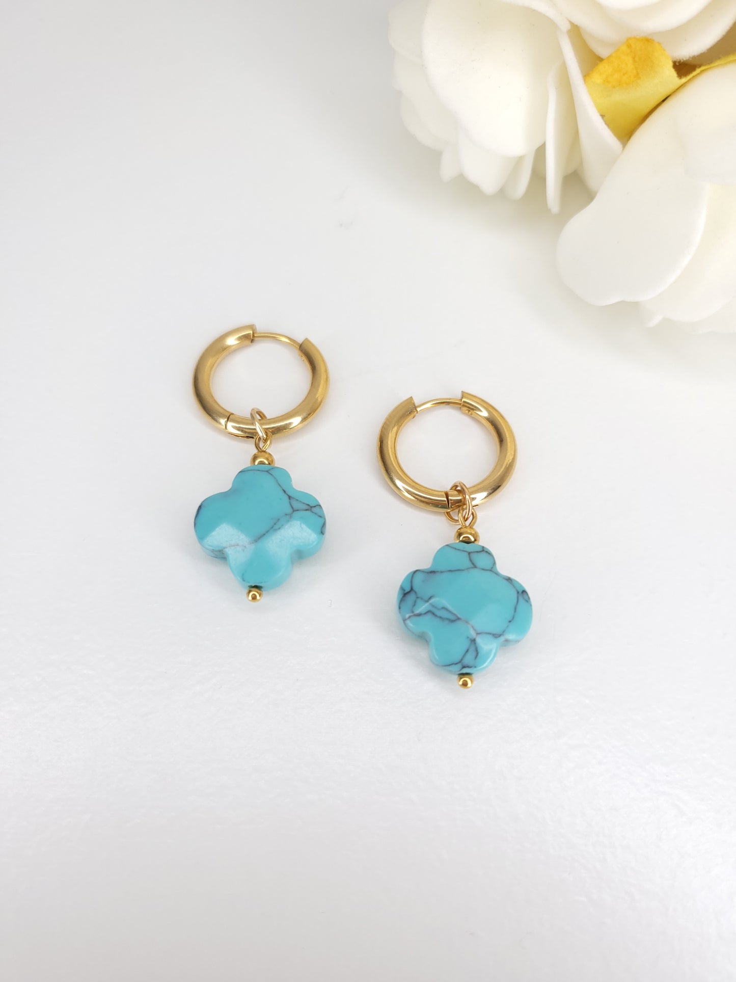 Boucles d'oreilles Turquoise