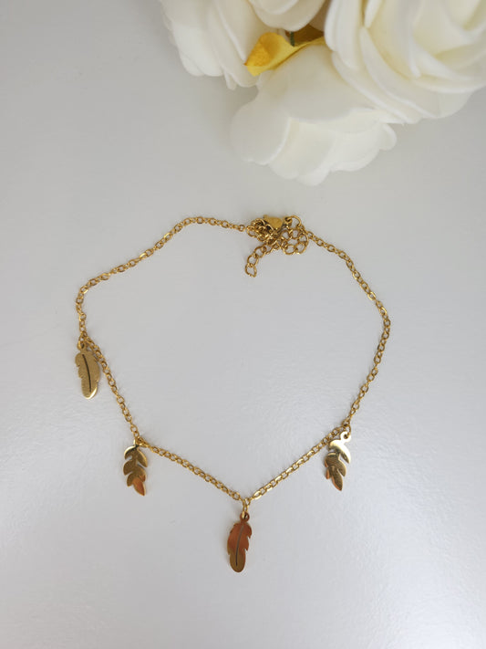 Chaine de cheville Feuilles