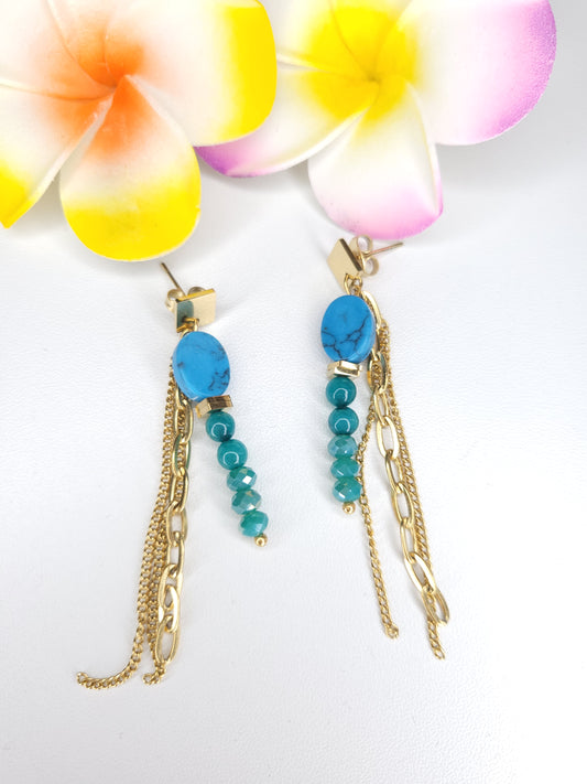 Boucles d'oreilles Shanon Turquoise