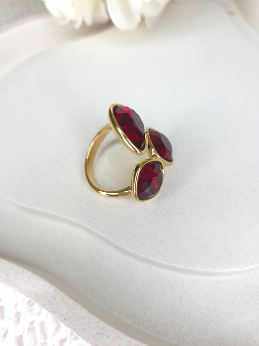 Bague Noemi rouge