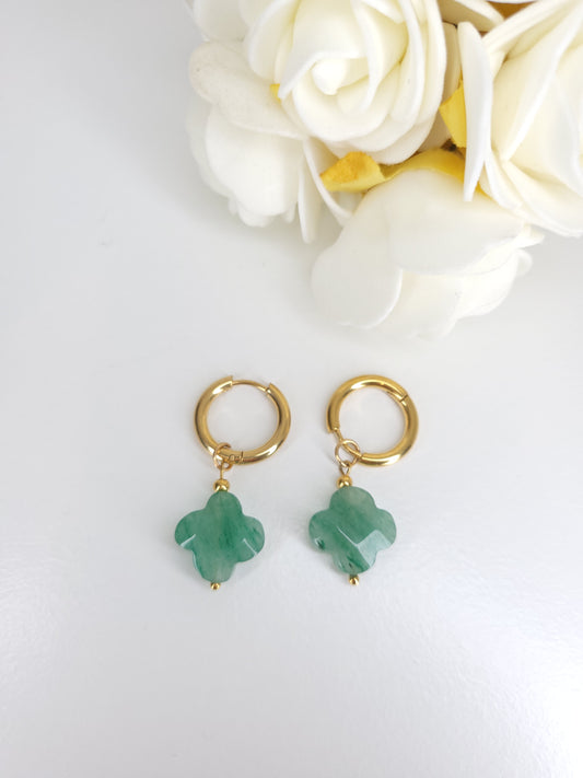 Boucles D'oreilles Aventurine