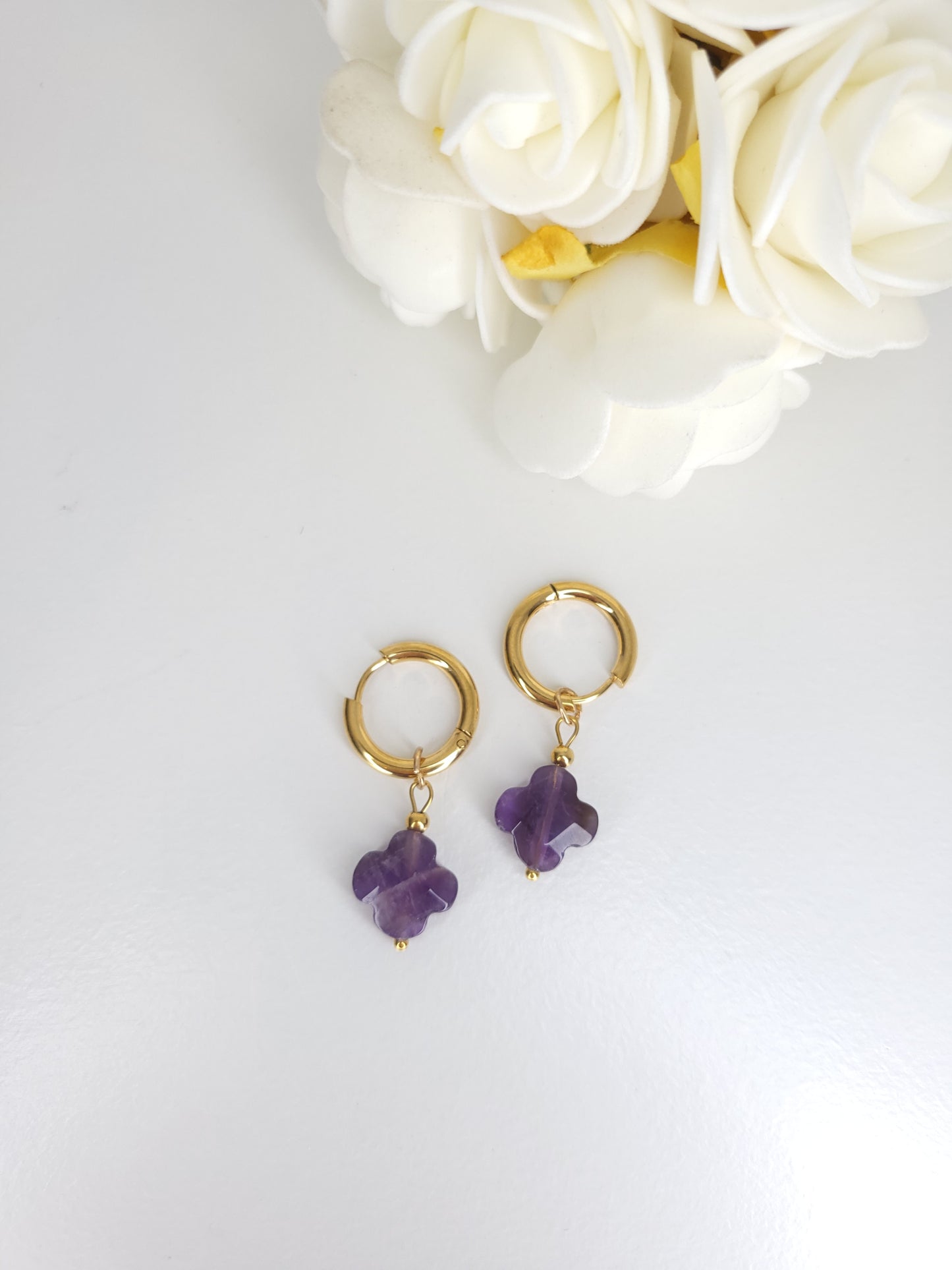 Boucles d'oreilles Améthyste