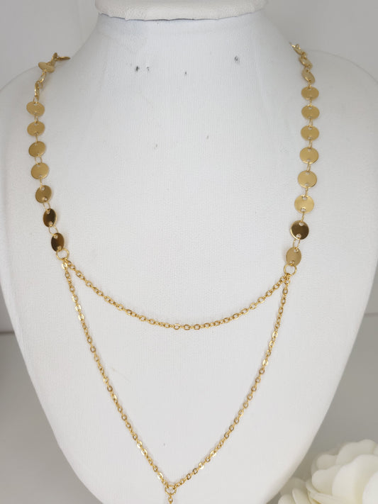 Collier double Imany 1 Doré
