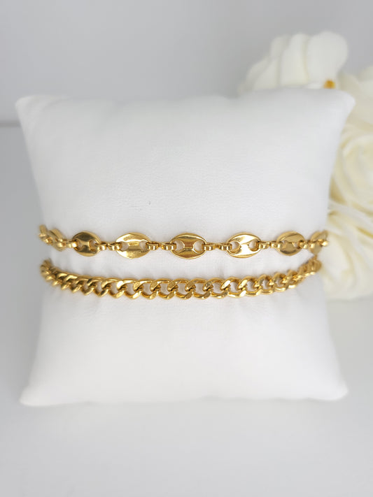 Bracelet Double Coffee