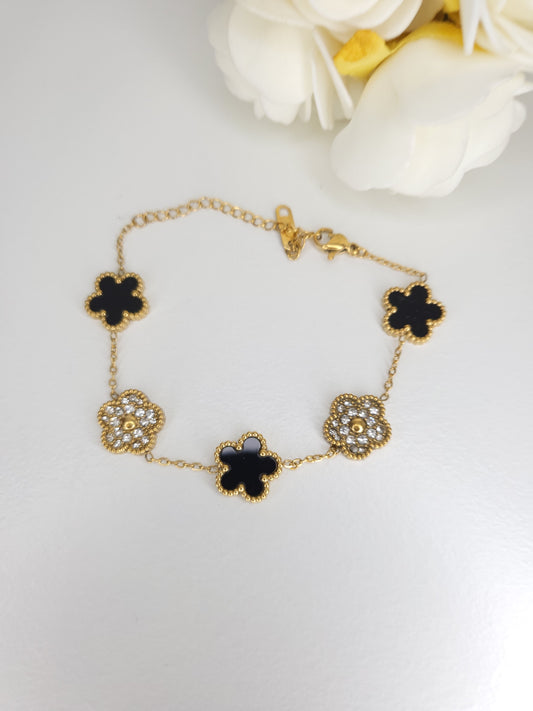 Bracelet Calissa Strass Noir