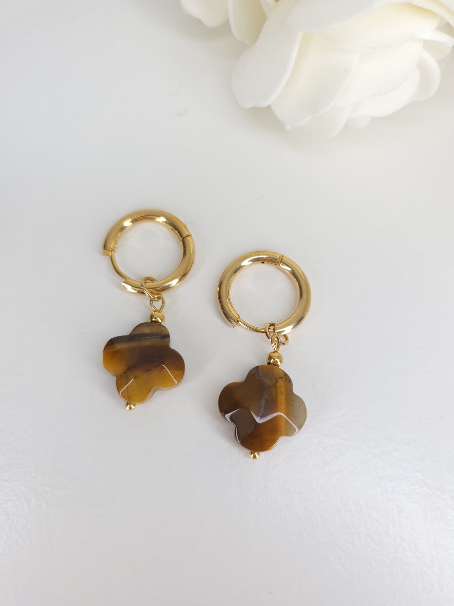 Boucles d'oreilles Œil de tigre