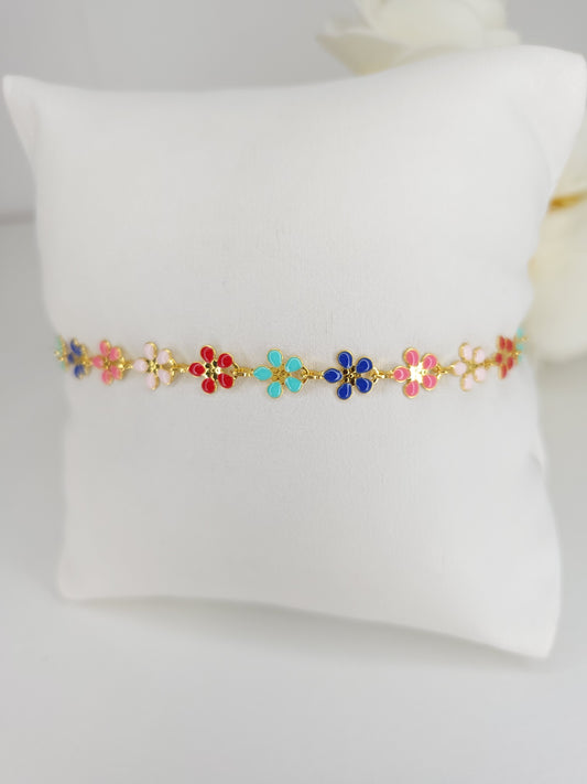 Chaine de cheville Flowers