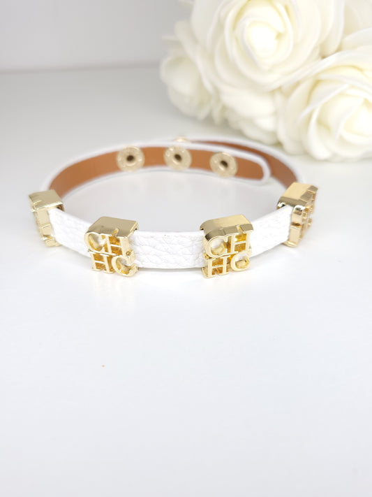 Bracelet Carolina blanc