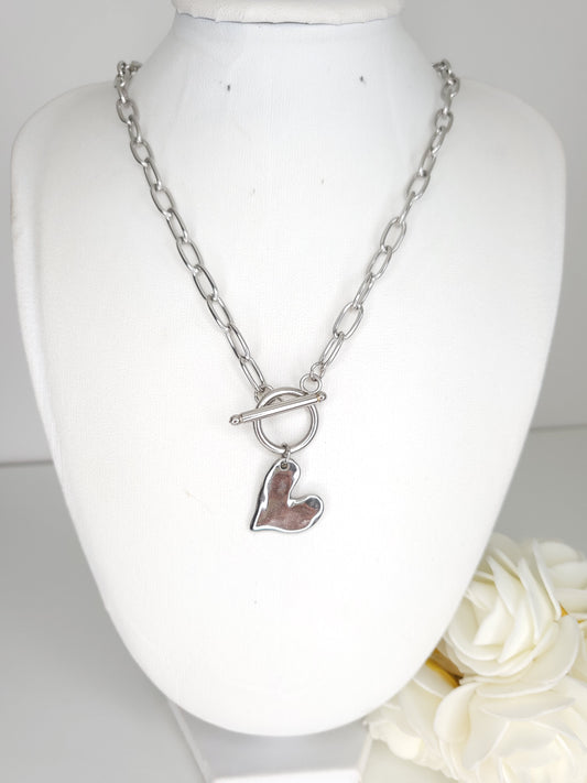 Collier Heart Argenté