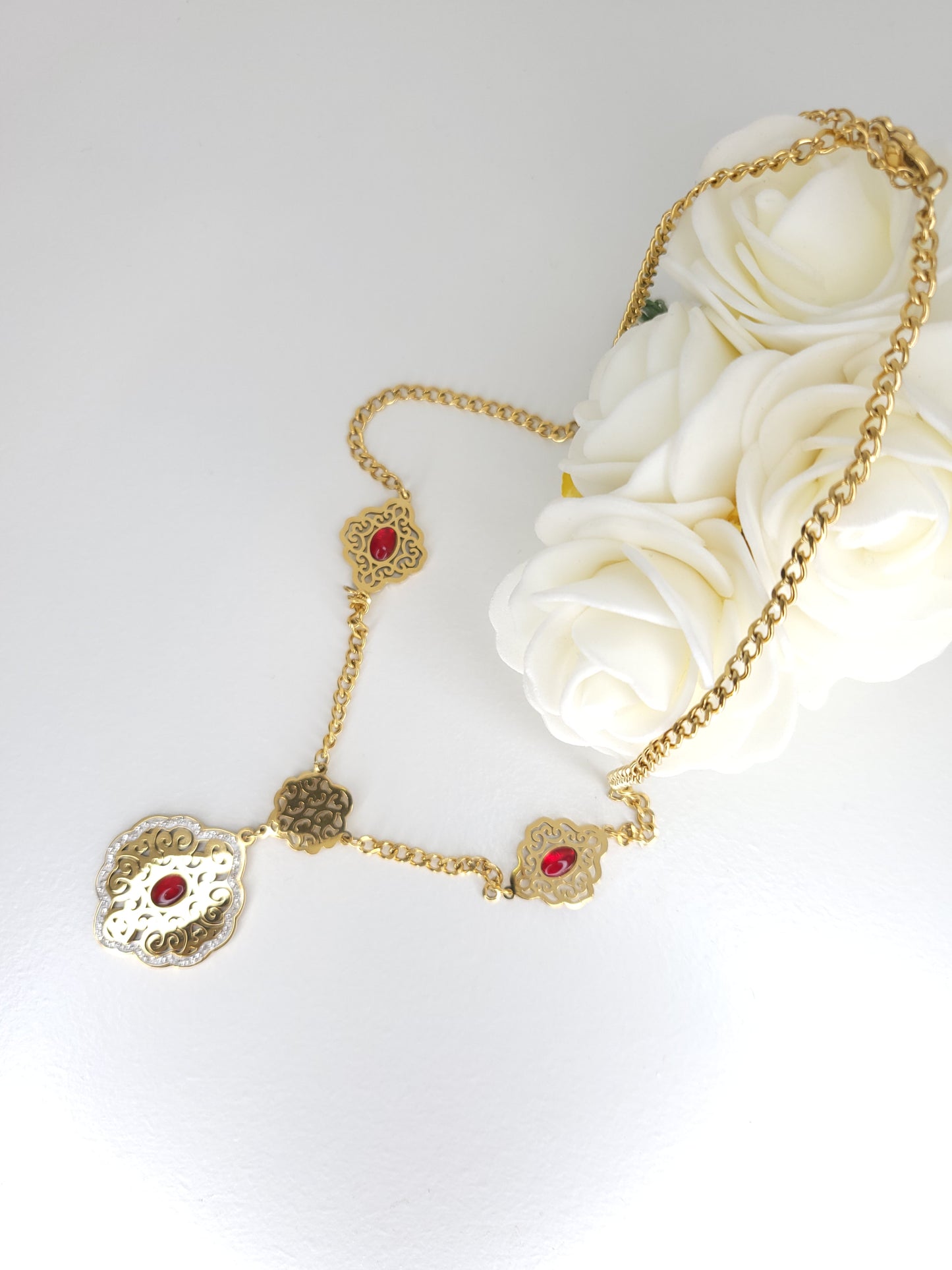 Collier Farida Rouge