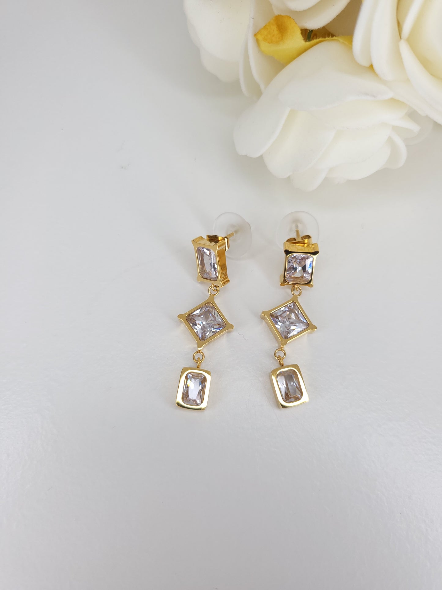 Boucles d'oreilles Géorgia Cristal