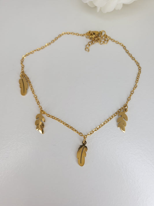 Chaine de cheville Feuilles