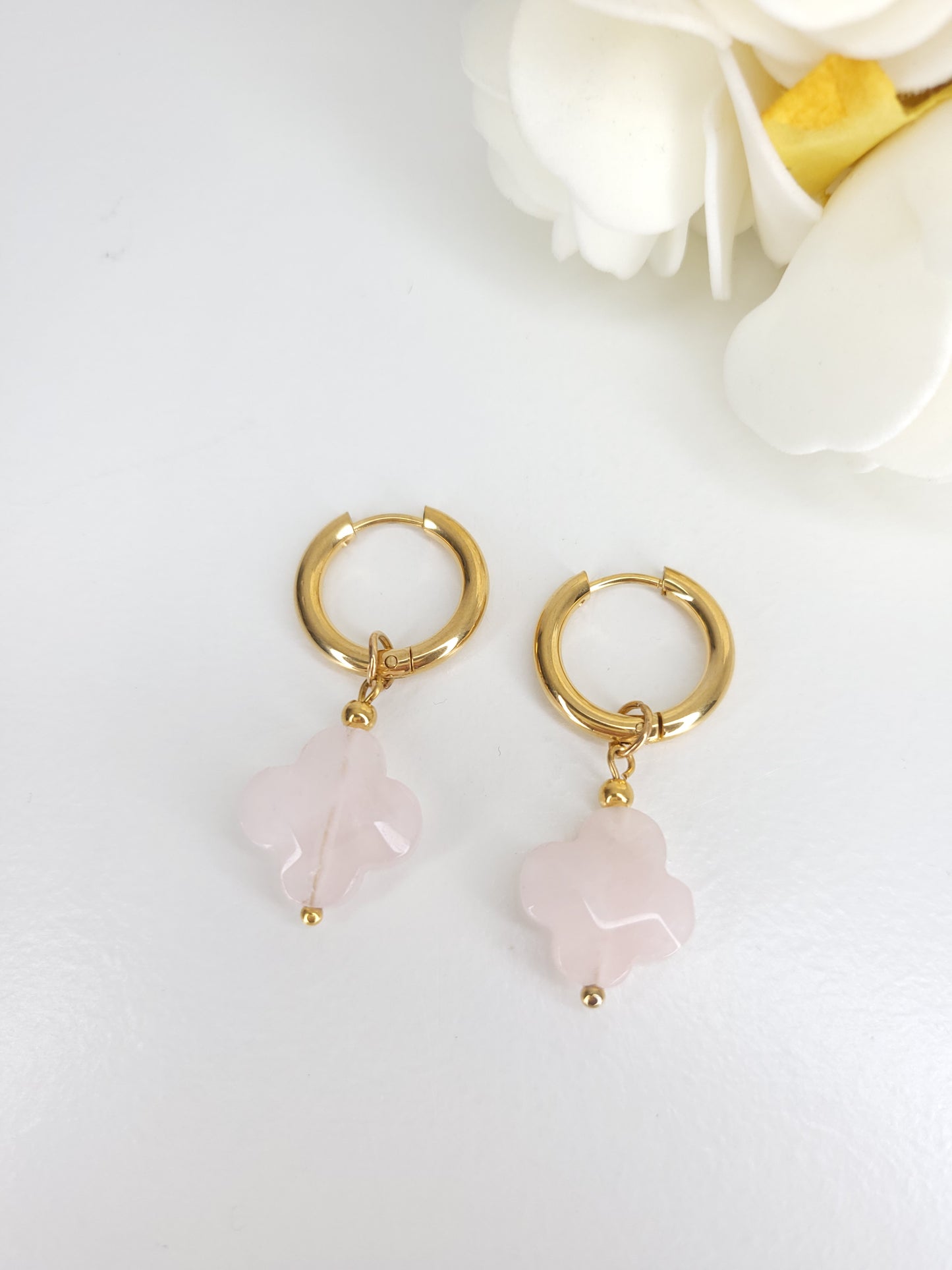 Boucles d'oreilles quartz